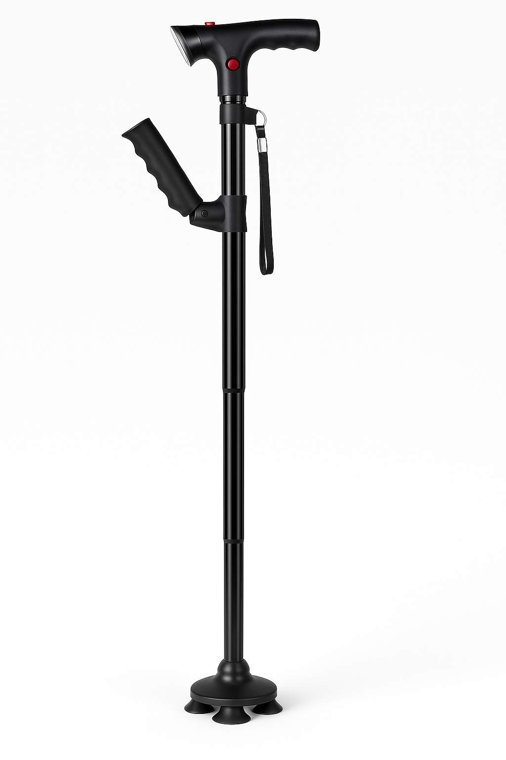Lightweight Portable Adjustable Folding Walking Cane with LED Light